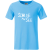 t-shirt himmelblau